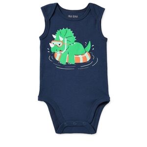 Baby Boys Crew Neck Sleeveless Bodysuit